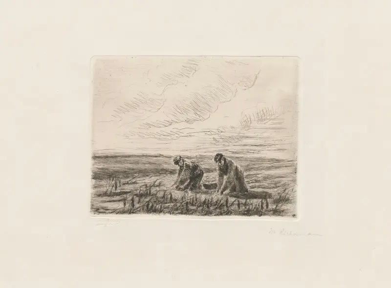 På potatisfältet av Max Liebermann