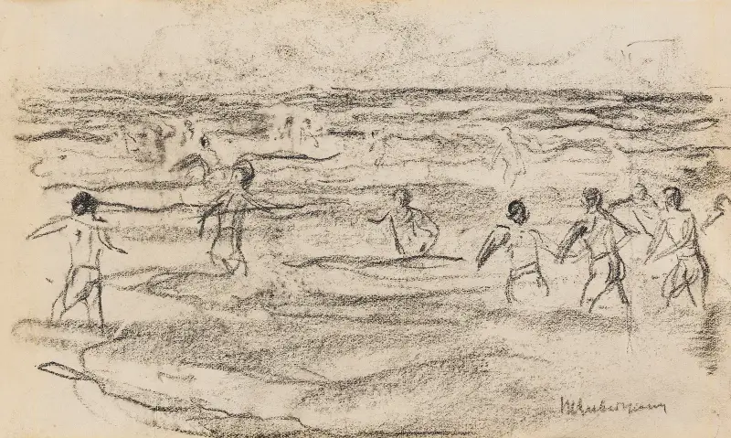 Badande pojke av Max Liebermann