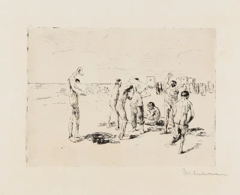 Badande pojkar av Max Liebermann