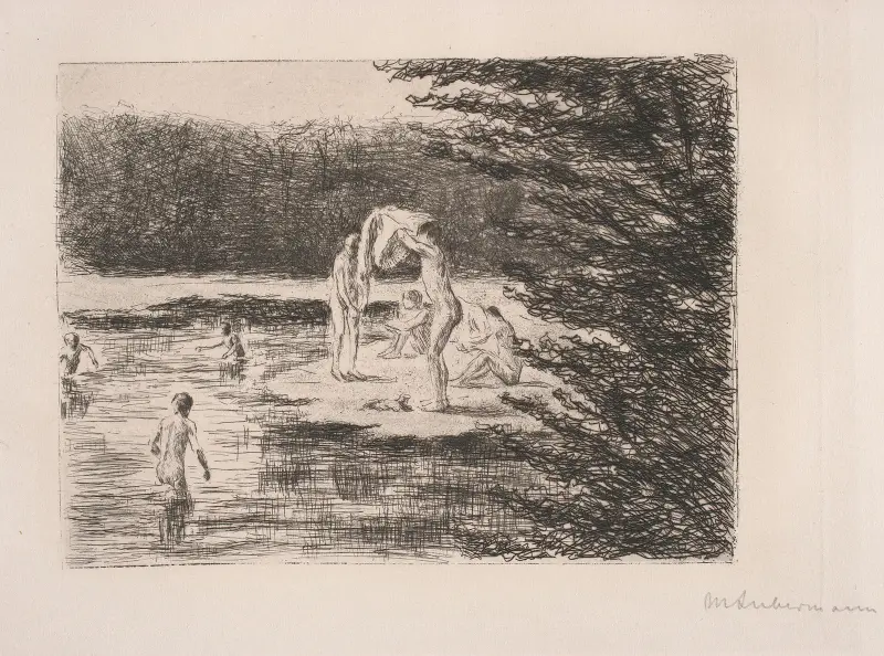 Badande pojkar av Max Liebermann