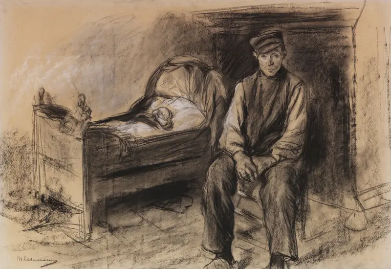 Bonde vid vaggan – Änklingen av Max Liebermann