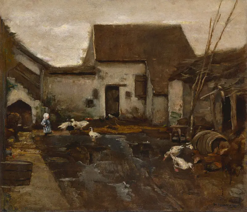 Bondgård i Barbizon av Max Liebermann