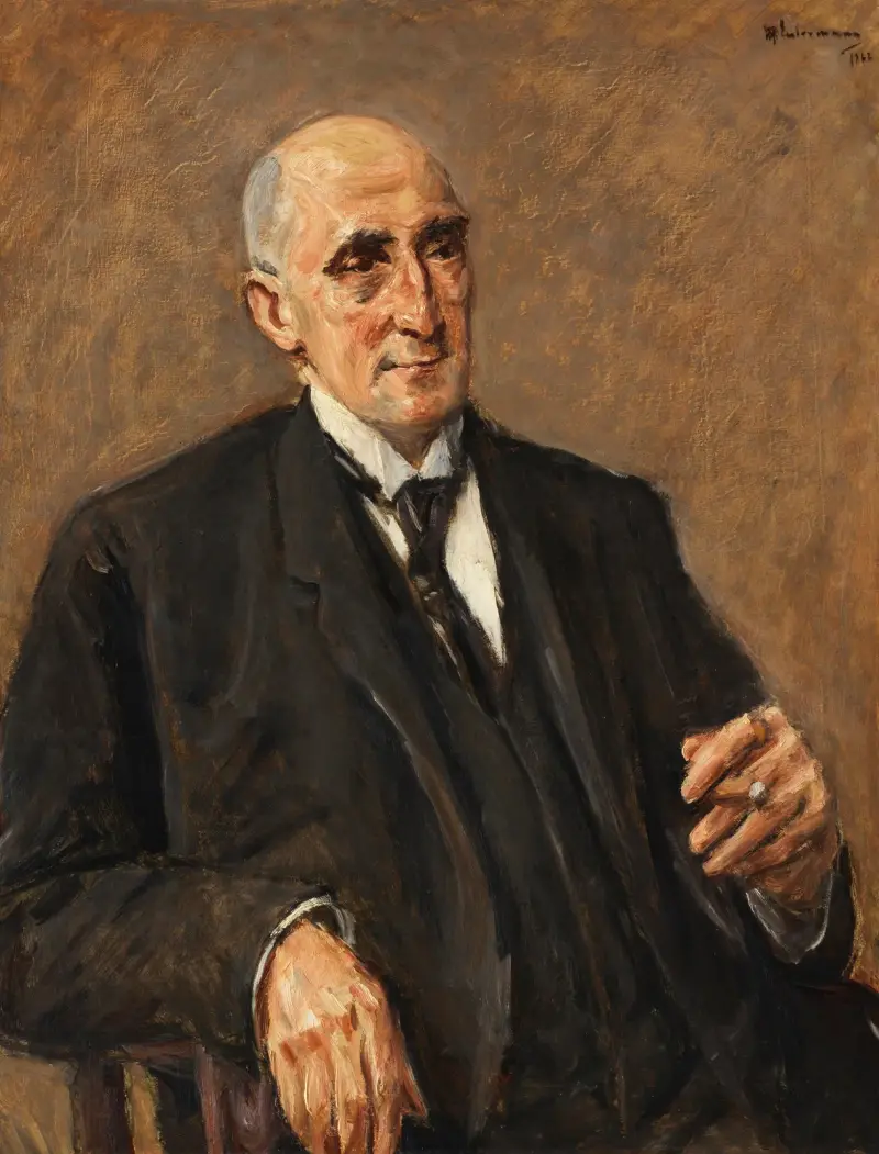 Porträtt av textilfabrikanten Carl Lewin av Max Liebermann