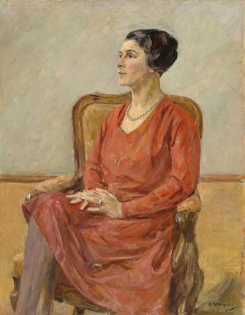 Porträtt av Olga Neuberg av Max Liebermann