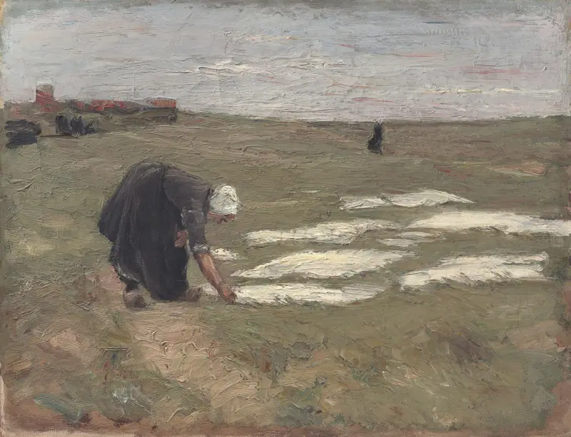 Blekning på dynerna vid Katwijk av Max Liebermann