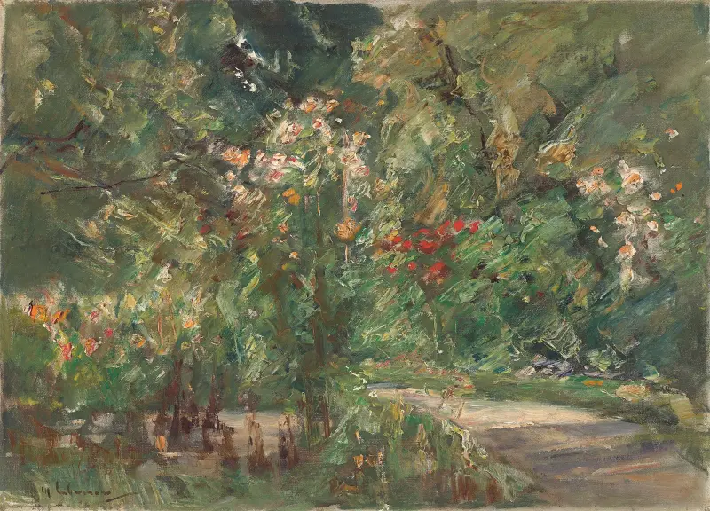 Blomsterperenner i köksträdgården mot nordväst av Max Liebermann