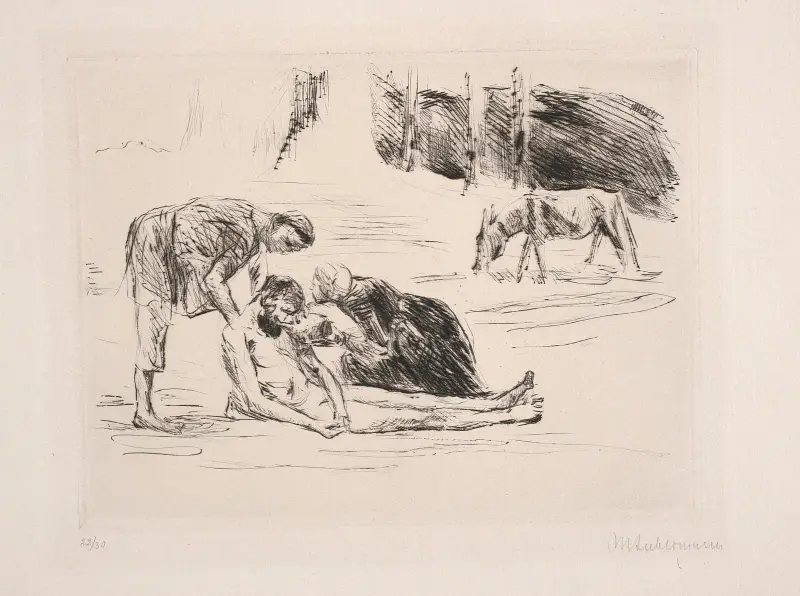 Den barmhärtige samariten av Max Liebermann