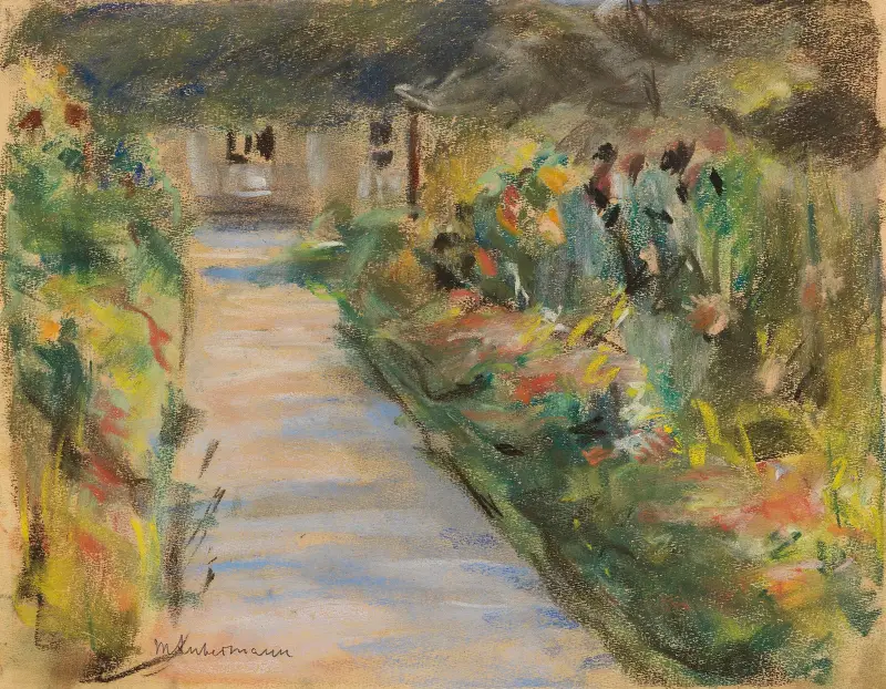 Der Nutzgarten in Wannsee nach Südosten av Max Liebermann