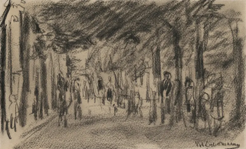Gata med förbipasserande av Max Liebermann