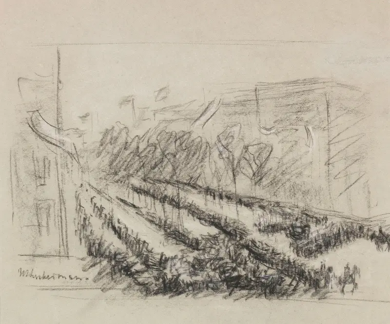 Bismarcks mottagande i Berlin av Max Liebermann