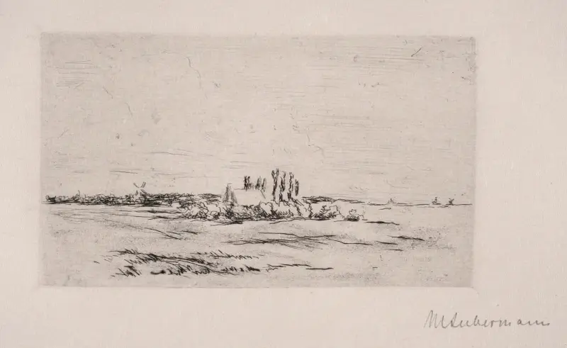 Flackt landskap av Max Liebermann