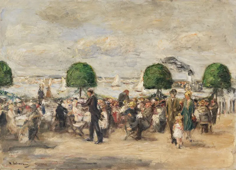 Trädgårdsrestaurang vid Wannsee – svenska paviljongen av Max Liebermann