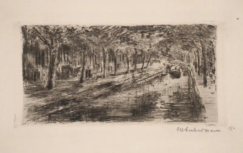 Heerengracht in Amsterdam av Max Liebermann