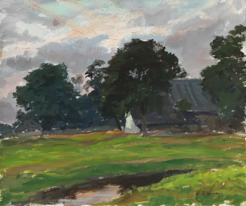 Holländskt bondhus av Max Liebermann