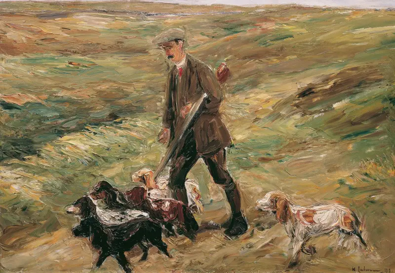 Jägare i dynerna av Max Liebermann