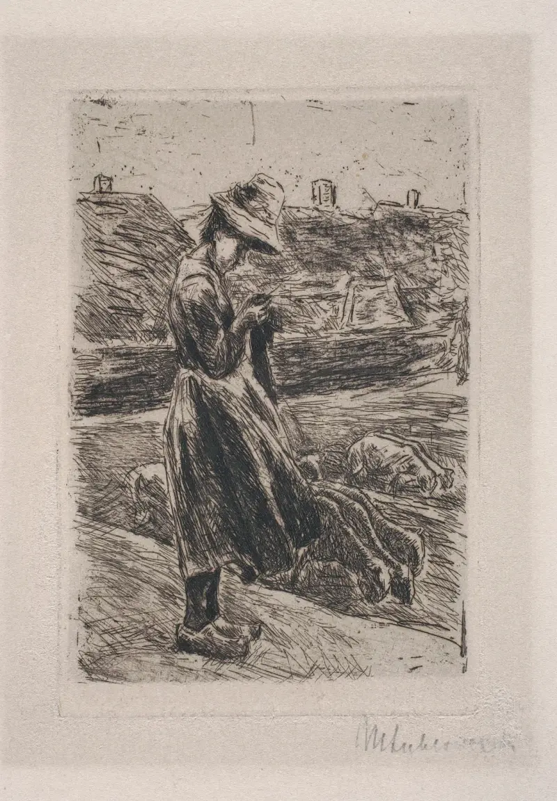 Lilla fåraherdinnan av Max Liebermann