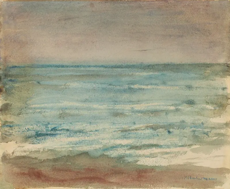 Meer – Blick auf die Nordsee von Max Liebermann