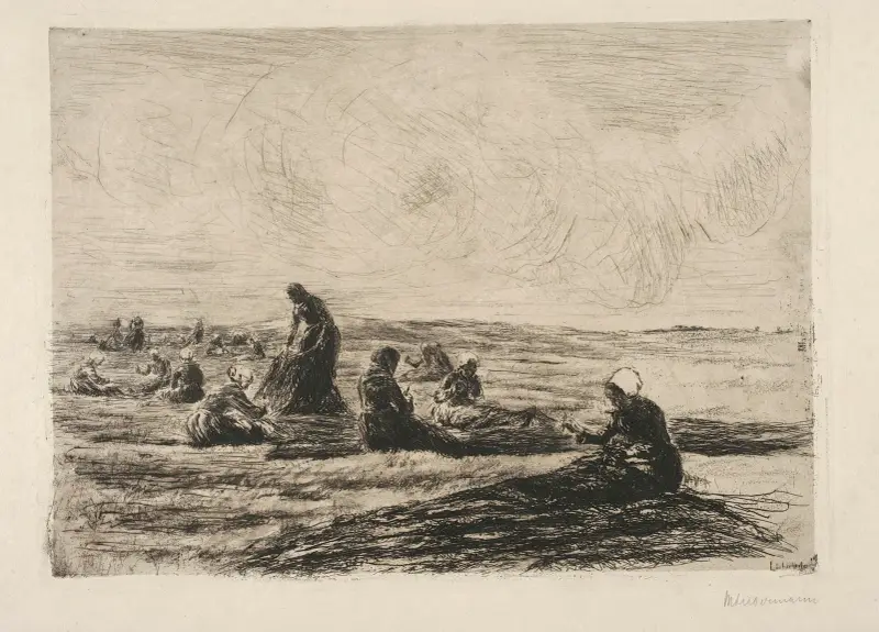 Nätflickorna (Katwijk aan Zee) av Max Liebermann