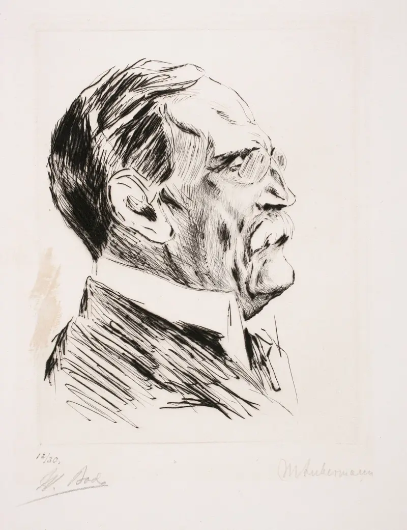 Porträtt av gehejmeråd Bode av Max Liebermann