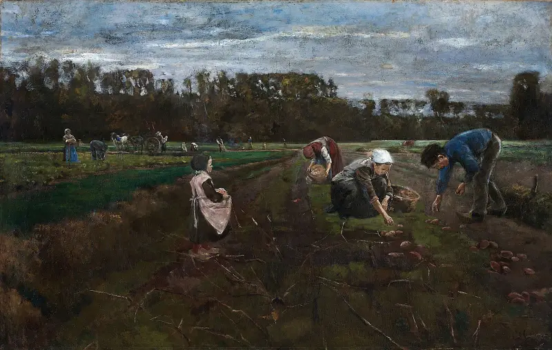 Kartoffelernte von Max Liebermann