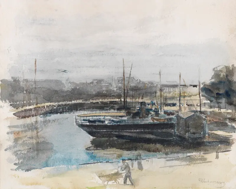 Kai in Hamburg von Max Liebermann