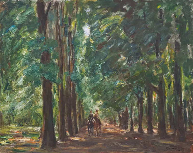 Ryttare i allén vid Sakrow av Max Liebermann