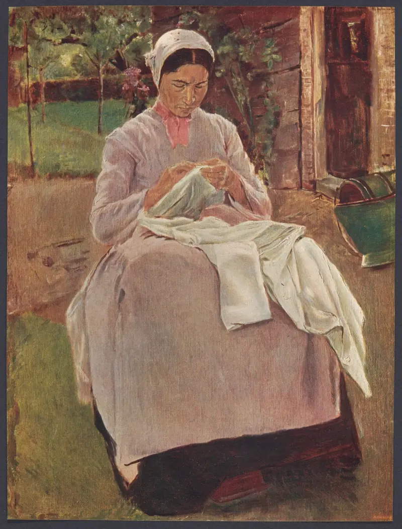 Sömmerska av Max Liebermann