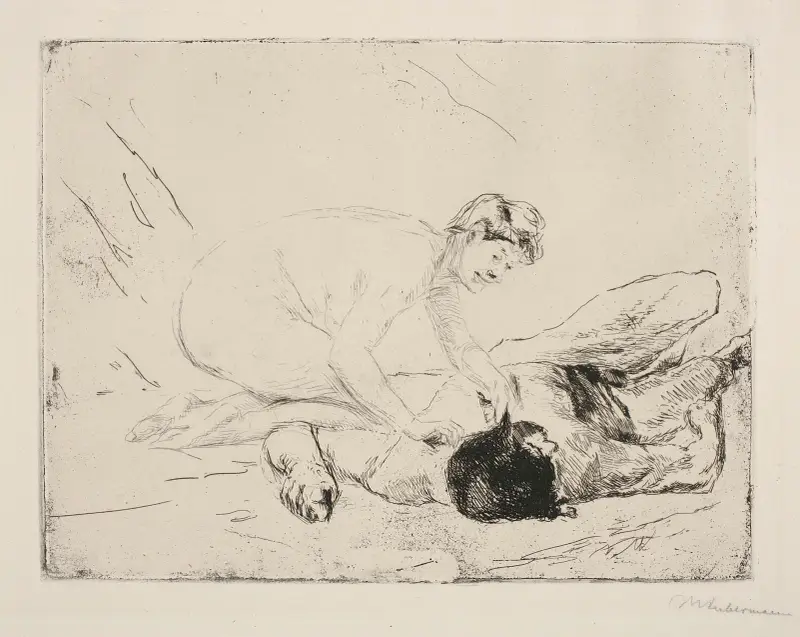 Simson och Delila av Max Liebermann