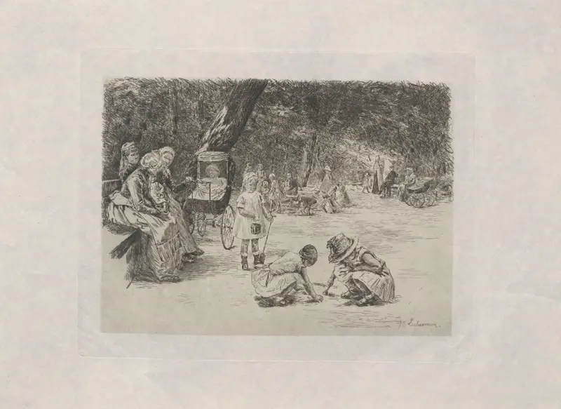 Lekande barn av Max Liebermann