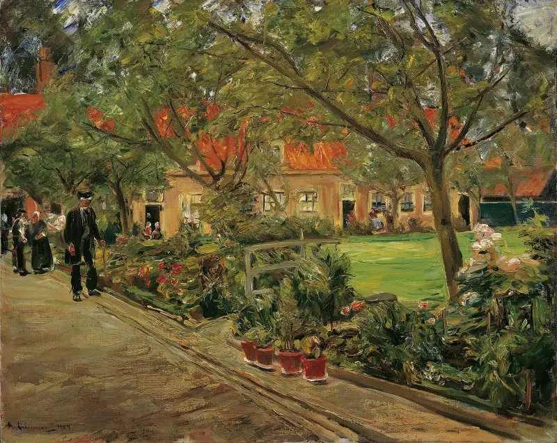 Spitalgarten in Edam av Max Liebermann