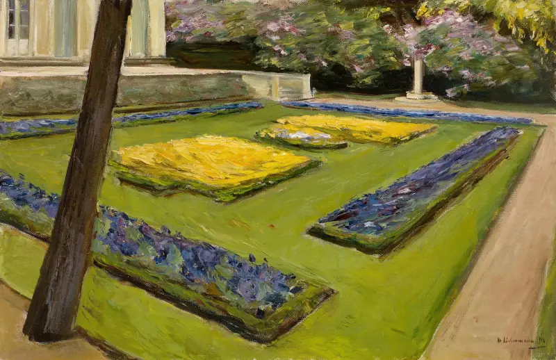 Terrass i trädgården vid Wannsee mot nordväst av Max Liebermann