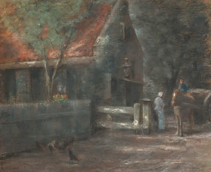 Tullhuset vid Zandvoort (Posten i skogen) av Max Liebermann