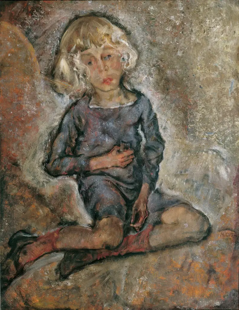 Knabenbildnis Manfred Osthaus av Max Oppenheimer