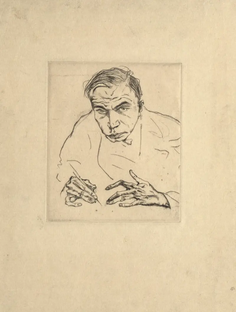 Autoportrét, Max Oppenheimer