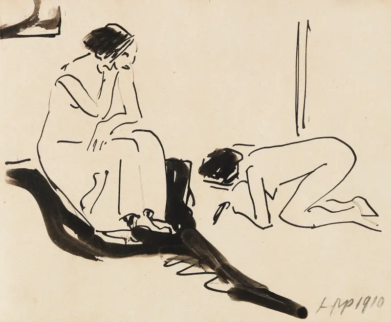 A Couple, Hermann Max Pechstein