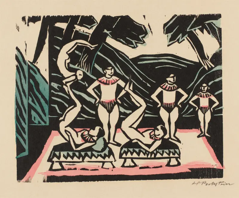 Akrobaten III, Hermann Max Pechstein