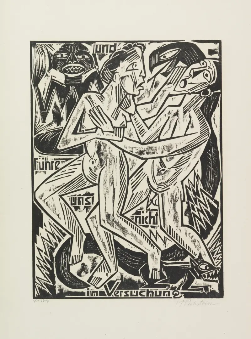 Och led oss icke in i frestelse av Hermann Max Pechstein