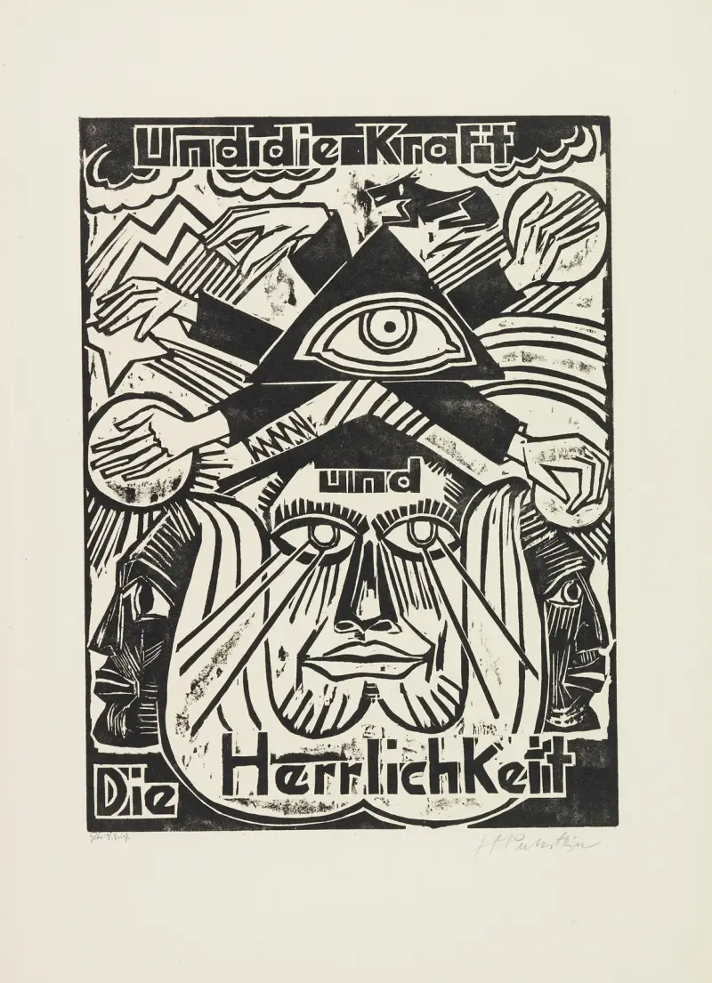 And the power and the glory (Und die Kraft und die Herrlichkeit) av Hermann Max Pechstein