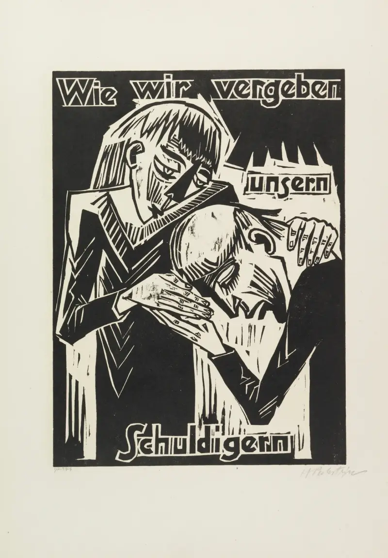 Såsom vi förlåta våra plikt skyldiga av Hermann Max Pechstein