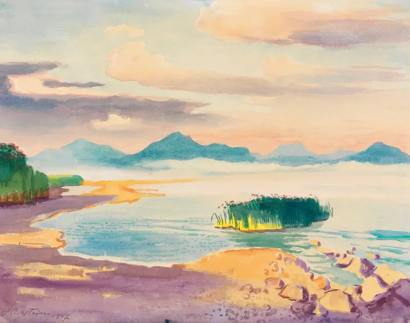 Chiemsee shore, Hermann Max Pechstein