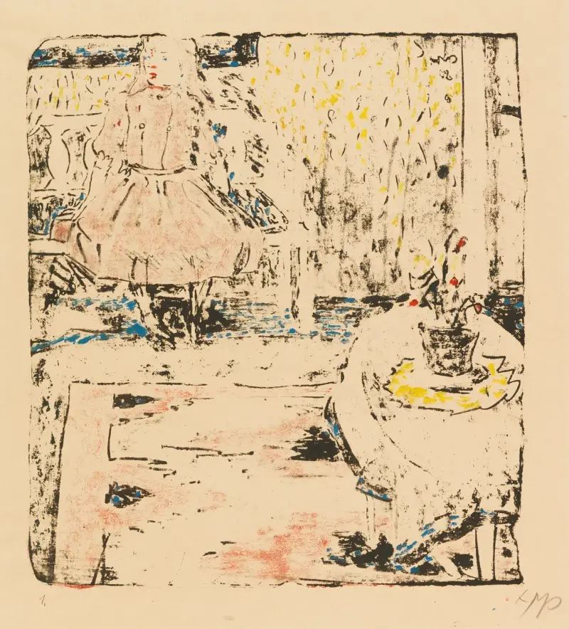 Child on a Bench, Hermann Max Pechstein
