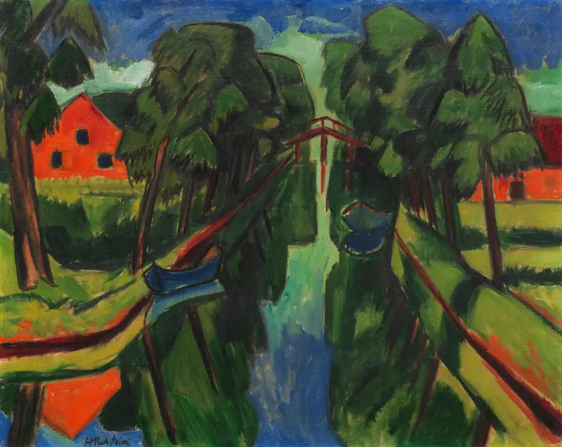Der Mühlengraben, Hermann Max Pechstein