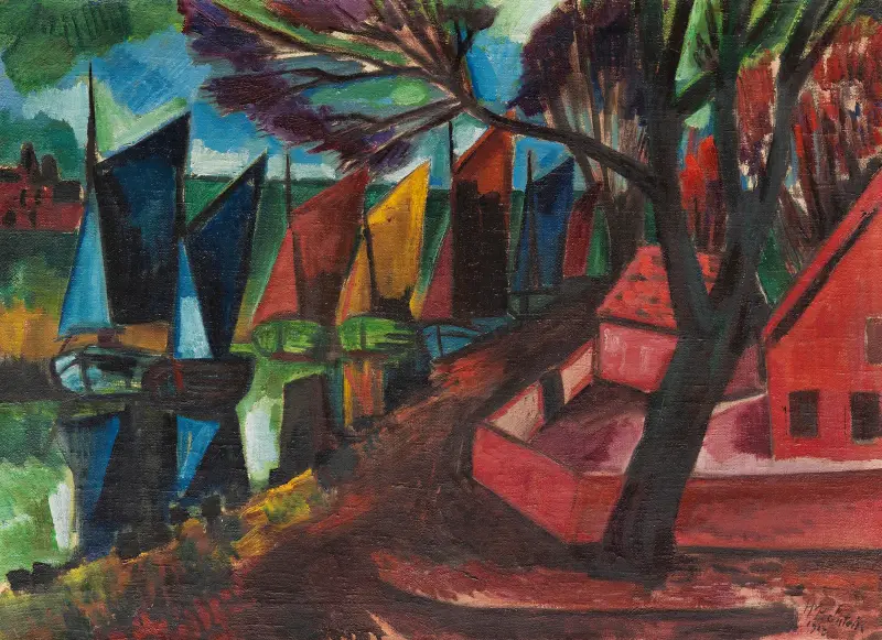 Fischerkutter von Hermann Max Pechstein