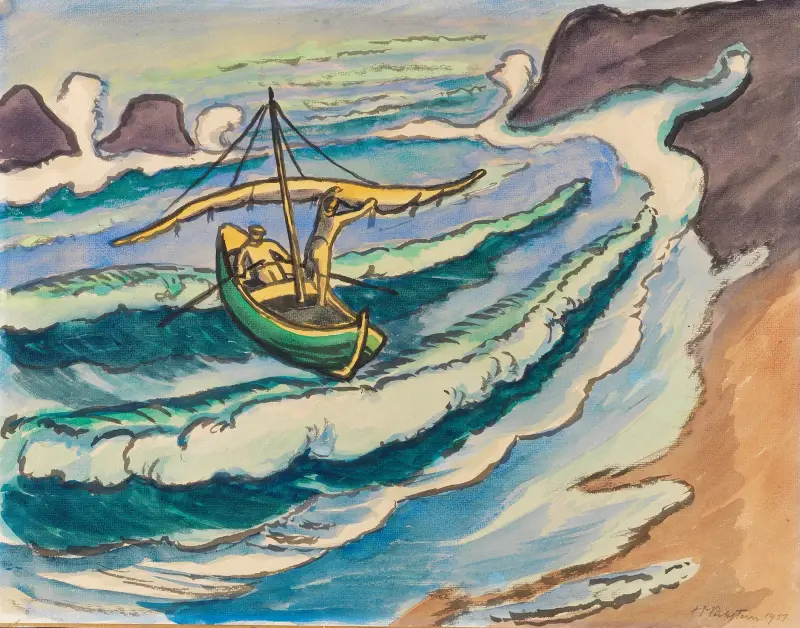 Rybářský život v Monterossu, Hermann Max Pechstein