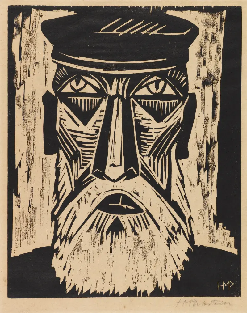 Fisherman’s Head IX av Hermann Max Pechstein
