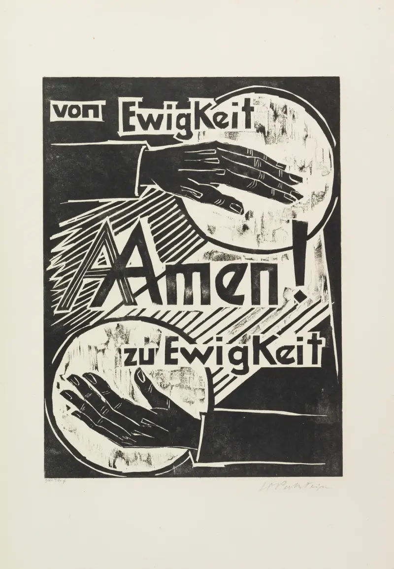For ever and ever Amen (Von Ewigkeit zu Ewigkeit Amen) von Hermann Max Pechstein