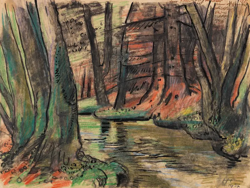Forest Interior, Hermann Max Pechstein