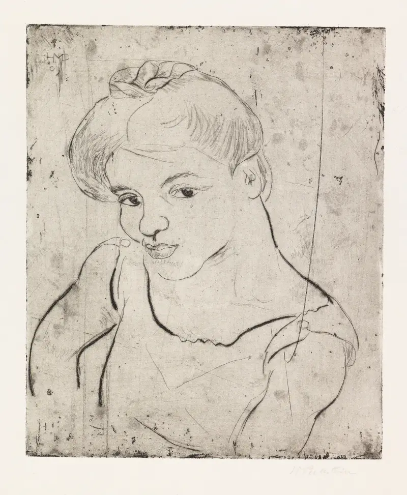 Flicka av Hermann Max Pechstein