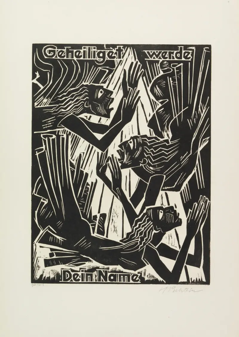 Helgat varde ditt namn av Hermann Max Pechstein