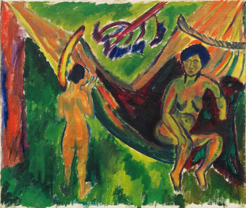 I hängmattan av Hermann Max Pechstein